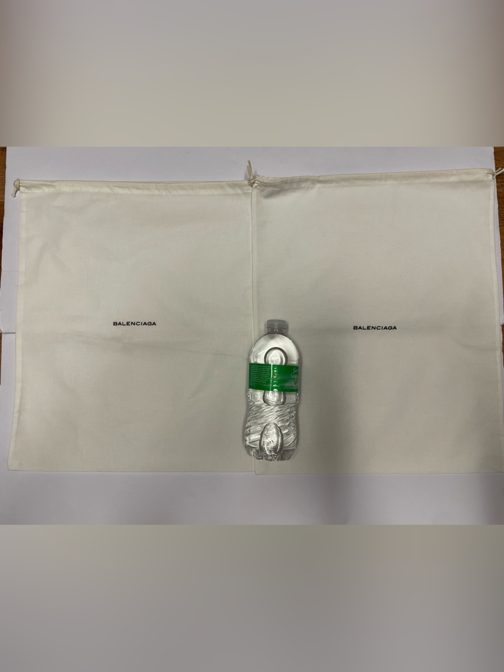 Balenciaga White Drawstring Dust Bags (Pair)